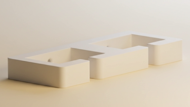 Side view of cable management system